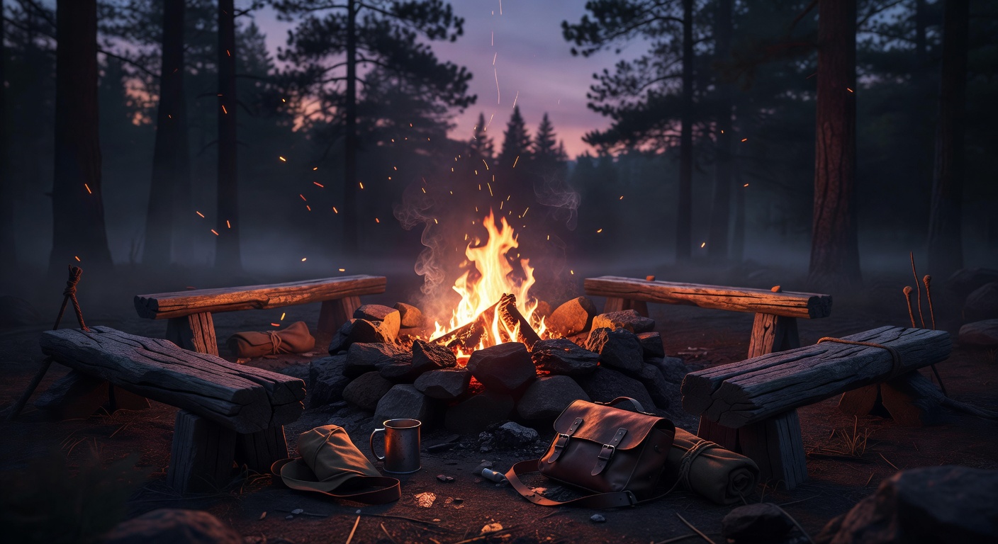 Campfire representing Tavern Tales